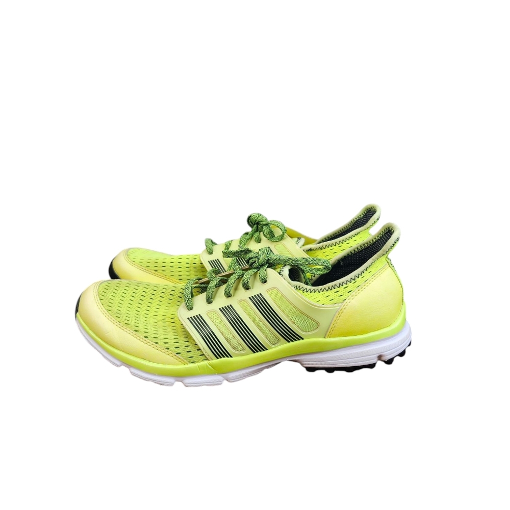 Adidas Men's Mesh Spikeless Lime Yellow Climacool Golf Shoes (12) - Picture 1 of 9